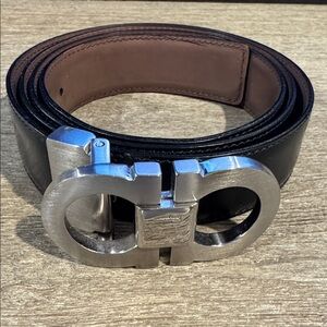 Salvatore Ferragamo Men’s Belt Size 42 Black/Brown